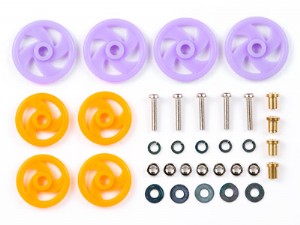 TAMIYA 1/32 迷你四驅車 低摩擦 導輪組 紫+